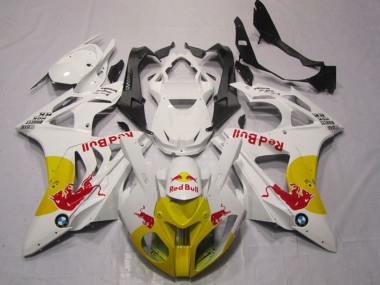 Carénages Moto BMW S1000RR 2009-2014 - Blanc Jaune Red Bull
