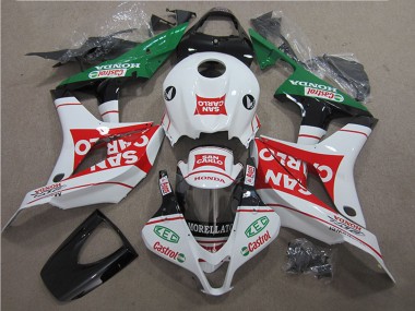 Carénage Moto Honda CBR600RR 2007-2008 - Blanc Rouge Vert San Carlo