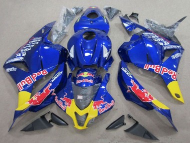 Carénages Moto Honda CBR600RR 2009-2012 - Bleu Jaune Red Bull