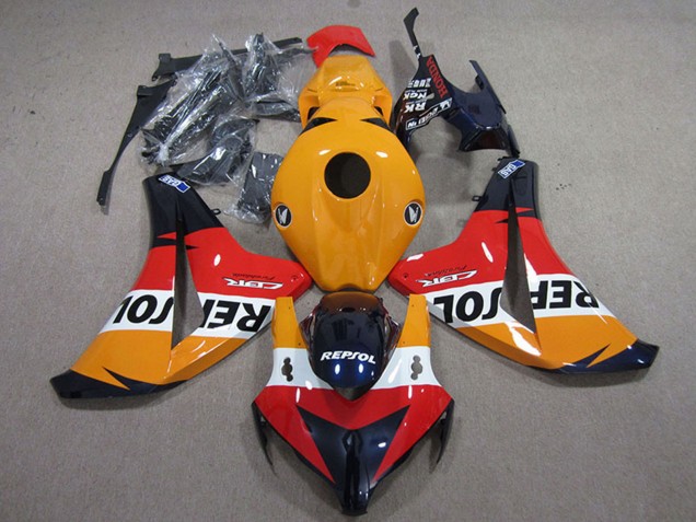 Kits Carénages Moto Honda CBR1000RR 2008-2011 - Orange Blanc Rouge Noir Brillant Repsol