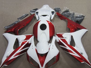 Kits Carénage Moto Honda CBR1000RR 2006-2007 - Blanc Rouge