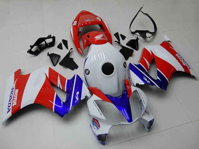 Carénages Moto Honda VFR 800 2002-2013 - Blanc Rouge Bleu