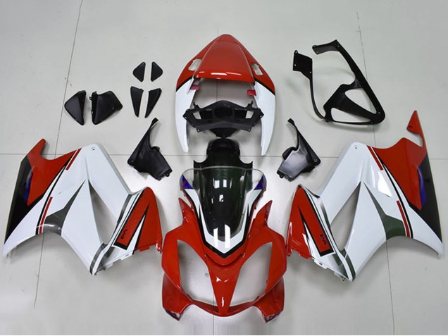 Carénages Moto Honda VFR 800 2002-2013 - Blanc Rouge Noir Brillant