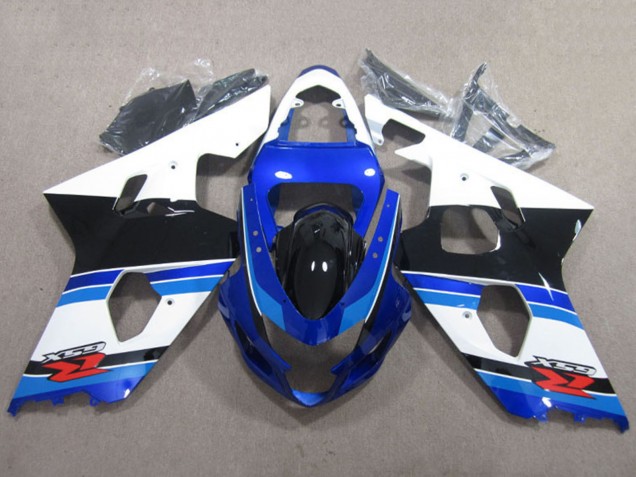 Carénages Moto Suzuki GSXR 600 2004-2005 - Blanc Bleu Noir Rouge