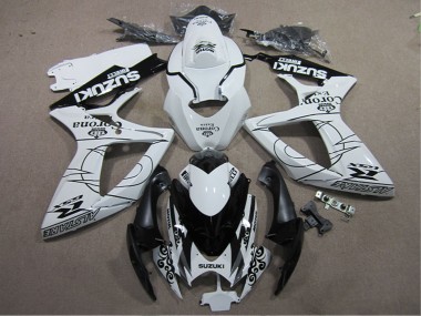 Carénages Moto Suzuki GSXR 600 2006-2007 - Blanc Noir Corona Extra