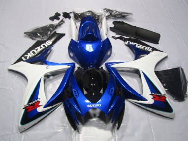 Carénages Moto Suzuki GSXR 600 2006-2007 - Blanc Bleu Noir Brillant Rouge