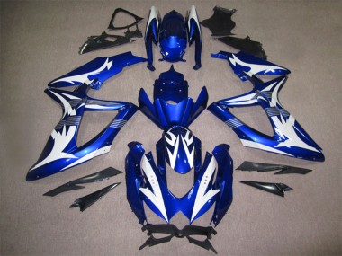Carénages Moto Suzuki GSXR 600 2008-2010 - Blanc Bleu
