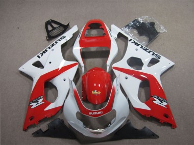 Carénages Moto Suzuki GSXR 1000 2003-2004 - Blanc Rouge