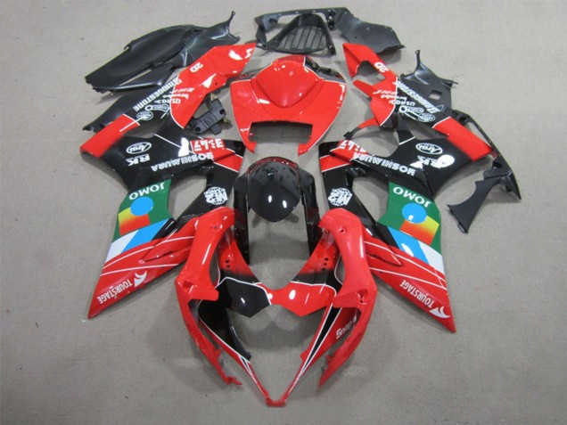 Carénages Moto Suzuki GSXR 1000 2005-2006 - Rouge Noir Bleu Blanc Vert