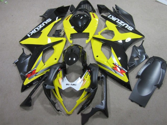 Carénages Moto Suzuki GSXR 1000 2005-2006 - Jaune Noir Blanc Rouge