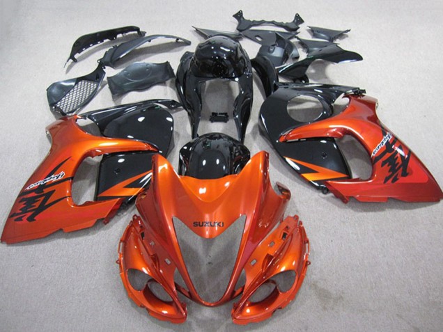 Carénages Moto Suzuki GSXR 1300 Hayabusa 2008-2020 - Orange Noir