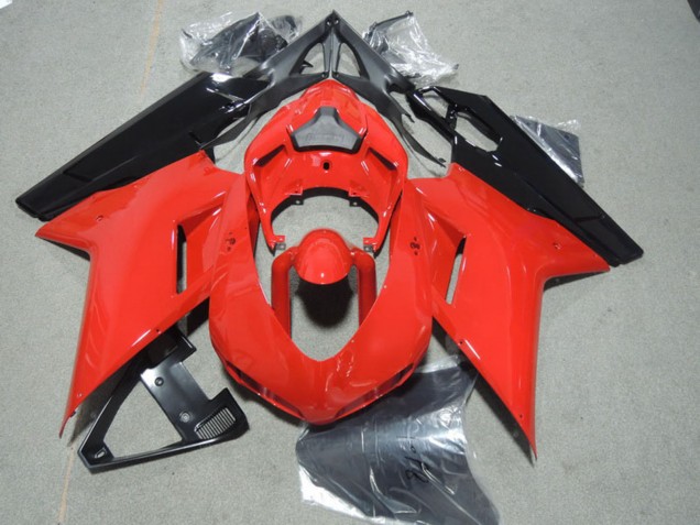 Carénages Moto Ducati 1098 2007-2014 - Rouge Noir