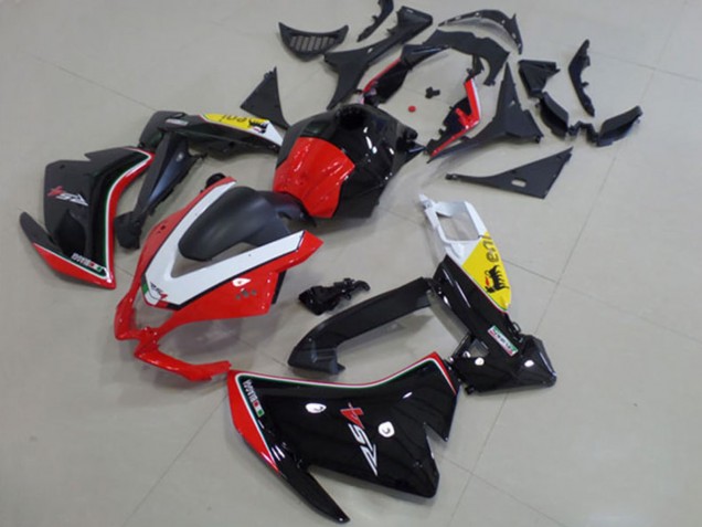 Carénage Moto Aprilia RS4 50 125 2012-2018 - Blanc Rouge Jaune Noir Brillant