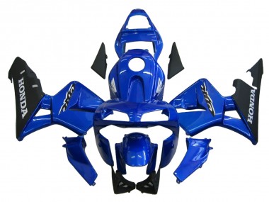 Carénage Moto Honda CBR600RR 2003-2004 - Bleu Noir Mat