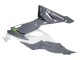 Carénages Moto Kawasaki ZX6R 2019-2022 - Blanc Gris Vert
