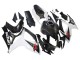 Carénages Moto Suzuki GSXR 600/750 2006-2007 - Noir Blanc Fibre de Carbone Style