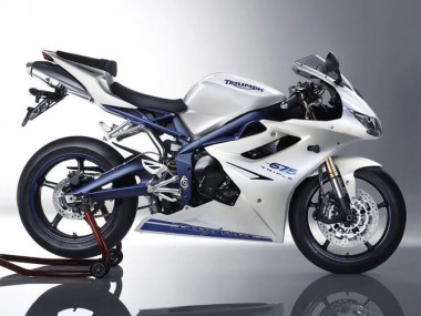 Carénages Moto Triumph Daytona 675 2006-2008 - Blanc Bleu