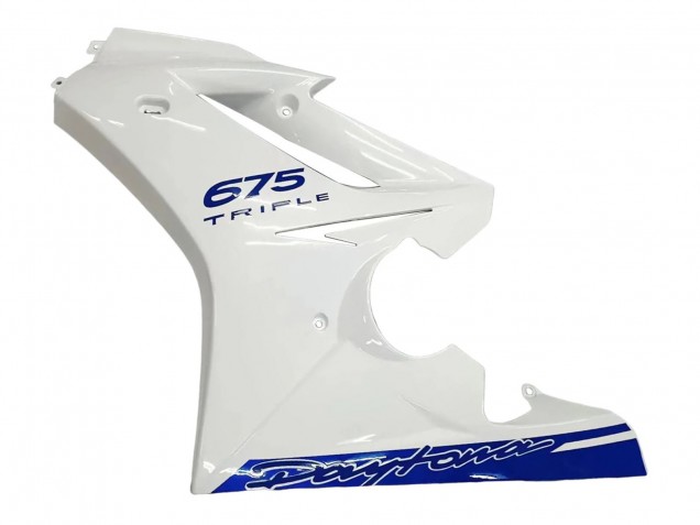 Carénages Moto Triumph Daytona 675 2006-2008 - Blanc Bleu