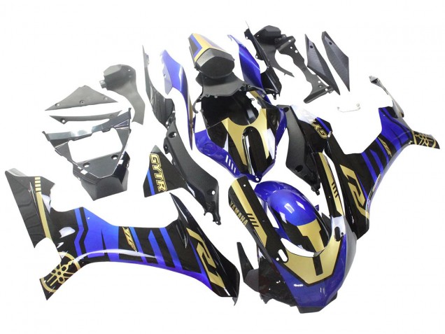 Carénages Moto Yamaha YZF R1 2015-2019 - Bleu Or Noir