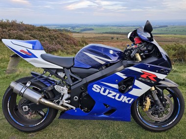 Carénages Moto Suzuki GSXR 600 2004-2005 - Bleu Blanc Rouge