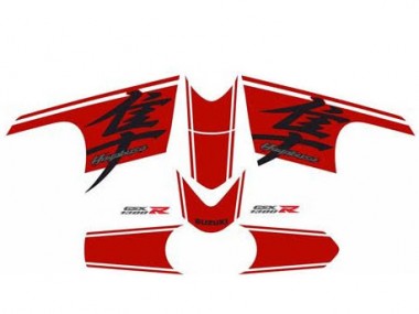 Carénage Moto Suzuki GSXR 1300 Hayabusa 2008-2020 - Noir Brillant Rouge