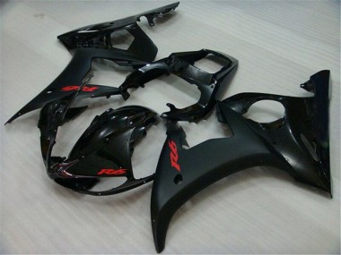 Noir 2003-2005 Yamaha YZF R6 Carrosserie Moto