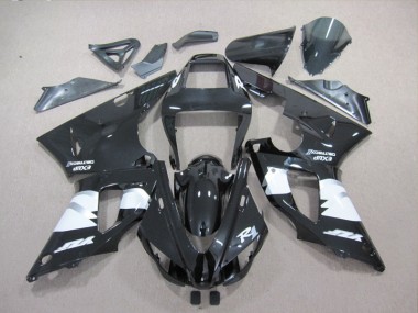 Noir Blanc Décalque 1998-1999 Yamaha YZF R1 Carénage Moto