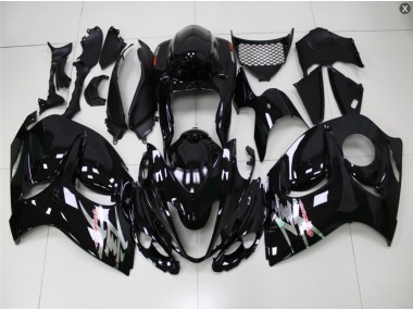 Noir Brillant 2008-2019 Suzuki GSXR 1300 Hayabusa Carénage Moto