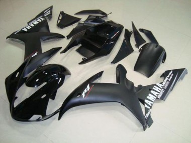 Noir Mat Blanc 2002-2003 Yamaha YZF R1 Carénage Moto