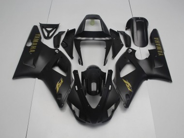 Noir Mat Jaune 1998-1999 Yamaha YZF R1 Carénage Moto
