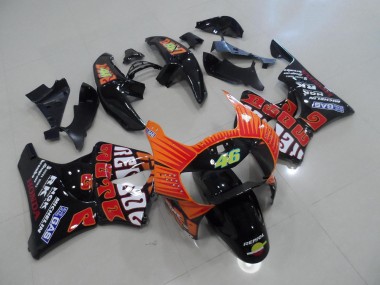 Noir Rossi 1998-1999 Honda CBR900RR 919 Carénage Moto