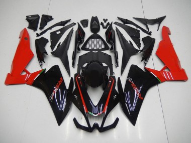 Noir Rouge 2009-2015 Aprilia RSV4 Carénage Moto