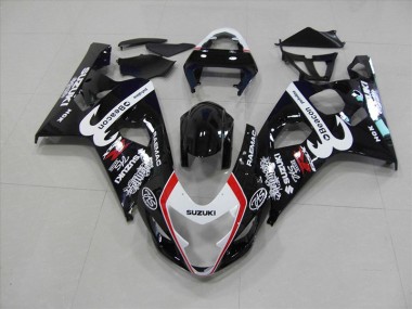 Noir Rouge Beacon 2004-2005 Suzuki GSXR 750 Carénage Moto