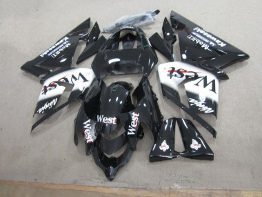 Noir West Ninja 2003-2005 Kawasaki ZX10R Carénage Moto