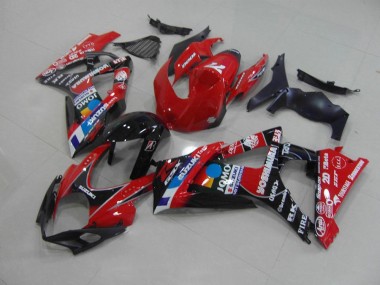 Rouge 2007-2008 Suzuki GSXR 1000 Carénage Moto