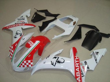 Rouge Blanc Flag 2002-2003 Yamaha YZF R1 Carénage Moto