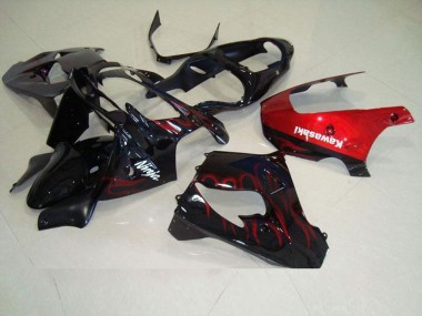Rouge Flamme 2000-2001 Kawasaki ZX9R Carénage Moto
