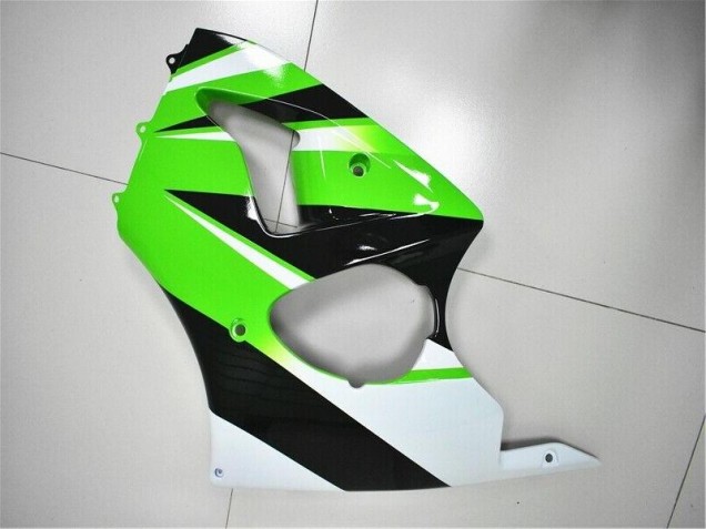 Vert Blanc Noir 2000-2002 Kawasaki ZX6R Carénage Moto Vert Blanc Noir 2000-2002 Kawasaki ZX6R Carénage Moto