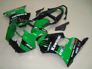 Vert Monster 2000-2002 Kawasaki ZX6R Carénage Moto