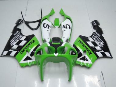 Vert Noir et Blanc 1996-2003 Kawasaki ZX7R Carénage Moto